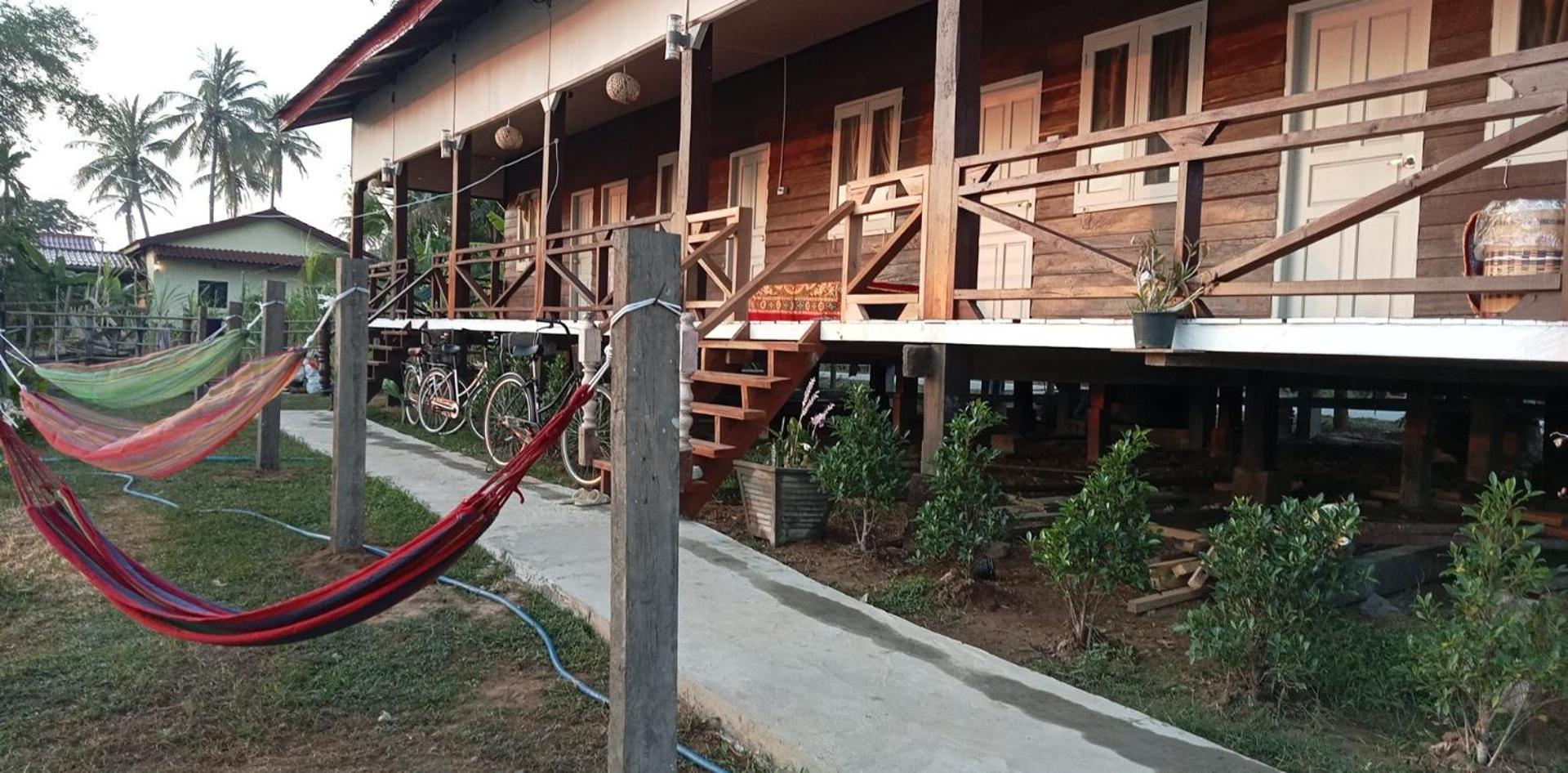 Champa Guesthouse Muang Không Eksteriør bilde
